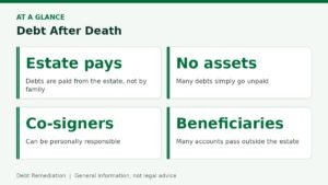 At-a-glance summary: Debt After Death